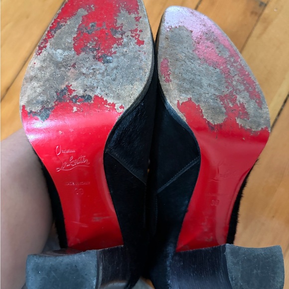 Christian Louboutin Black Heeled Boots - Picture 4 of 9